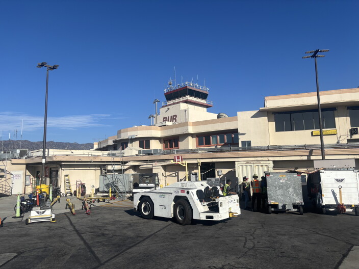 Source-feed image associated with Were you at Burbank Airport on June 17? LA County is warning of measles exposure