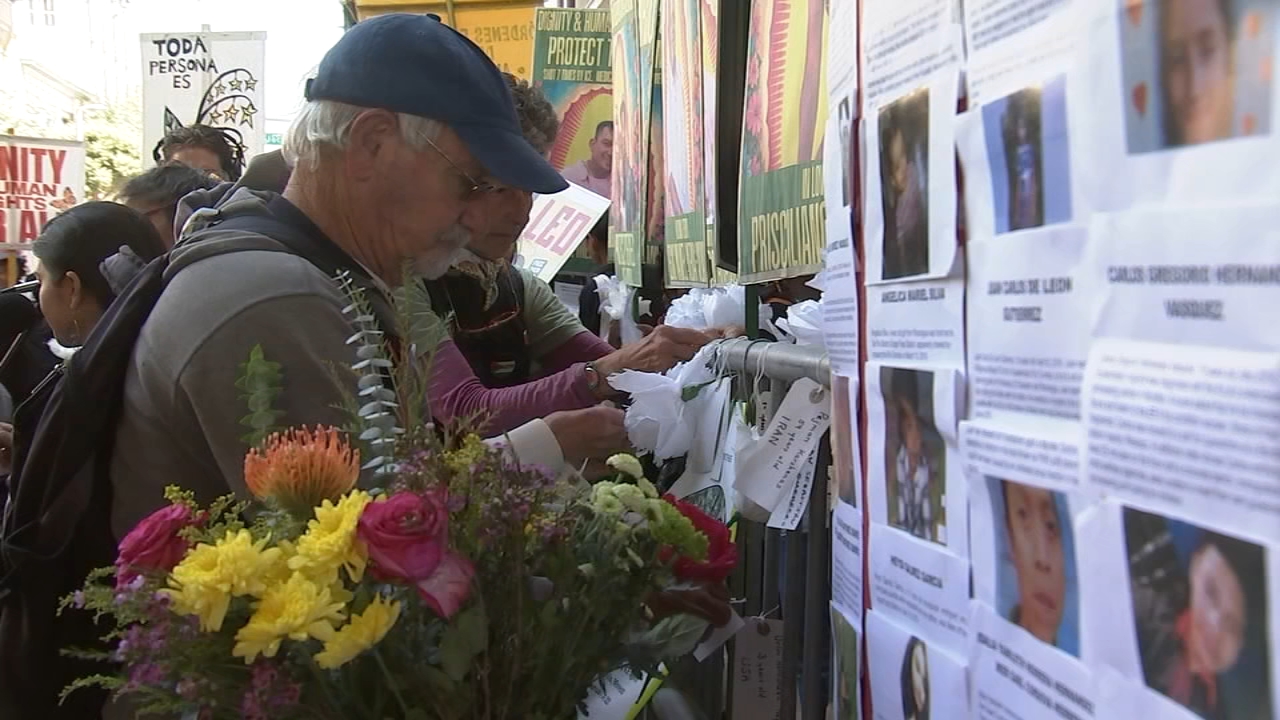 Source-feed image associated with San Francisco memorial honors immigrants who died in ICE custody; calls for detention reforms