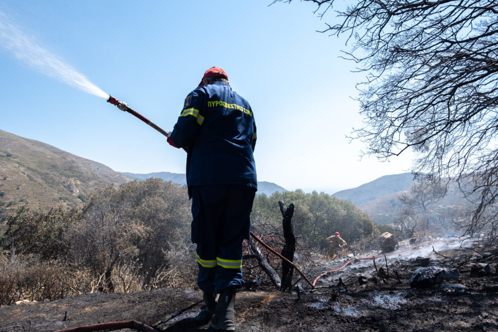 Source-feed image associated with 2 firefighters die in a wildfire on the southern Greek island of Crete