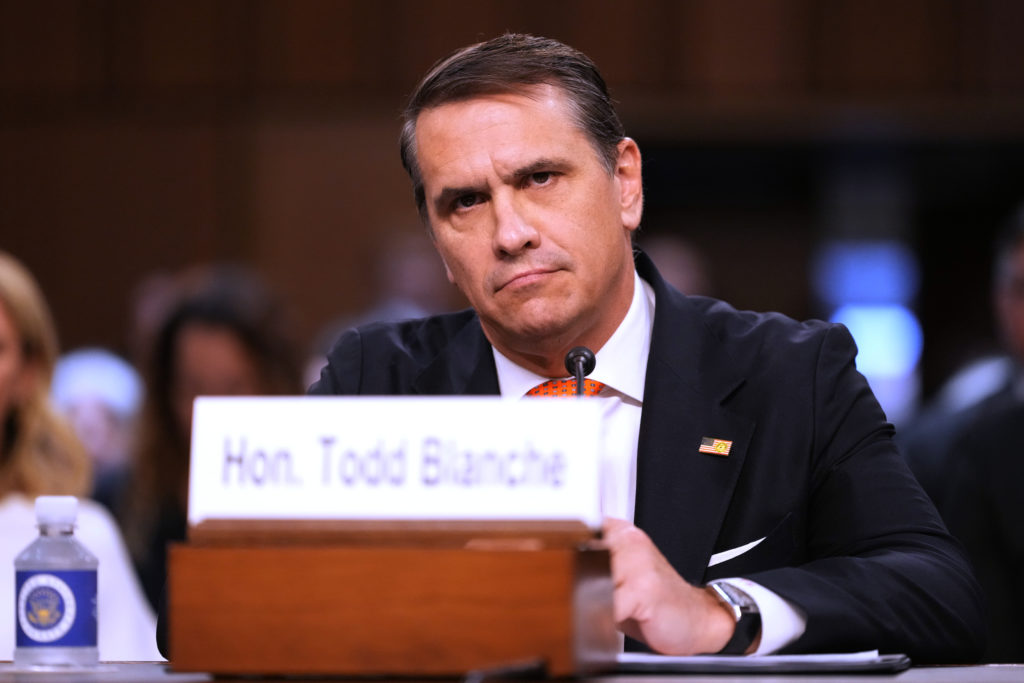 Source-feed image associated with Blanche wins support from GOP holdouts after vowing to scrap 'anti-weaponization fund'