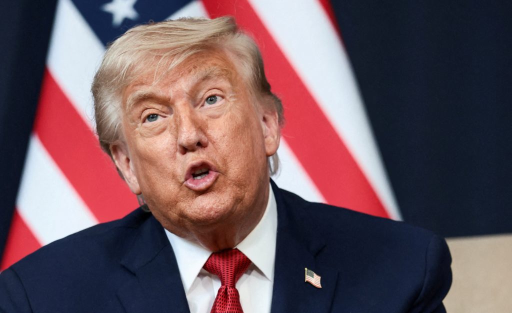 Source-feed image associated with WATCH: Trump holds news conference as G7 summit in France wraps up