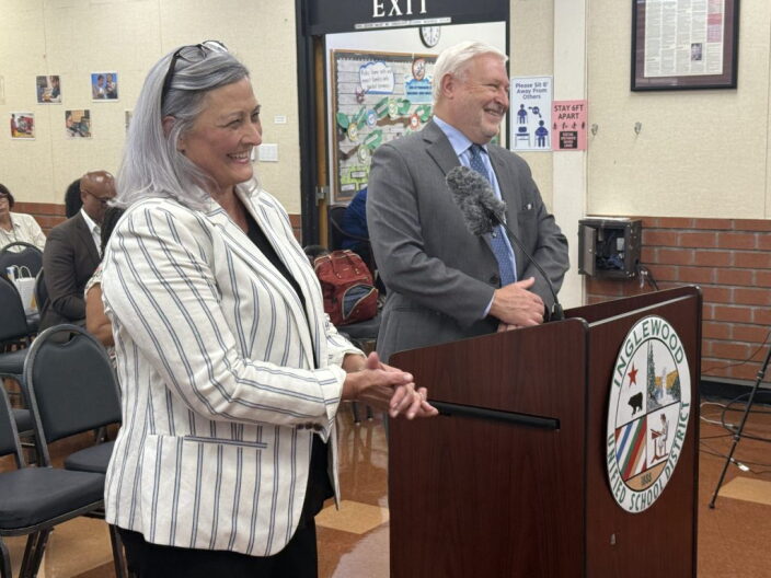 Source-feed image associated with State agency praises Inglewood school district for being one step closer to regaining control