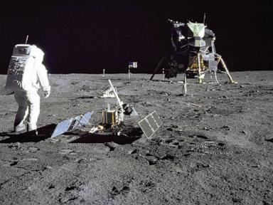 Source-feed image associated with Far above the Earth, NASA's Apollo lunar lander put astronauts on the moon