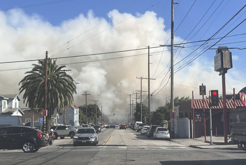 Source-feed image associated with How to get free soil testing after the warehouse fire in Boyle Heights