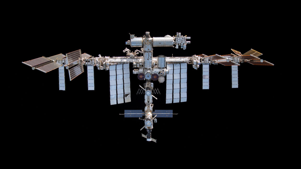 Source-feed image associated with The saga of the International Space Station air leak took a worrying turn Friday