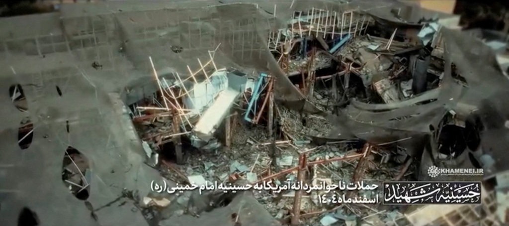 Source-feed image associated with U.S. and Iran exchange intensifying fire across the Mideast, threatening the interim deal to end war