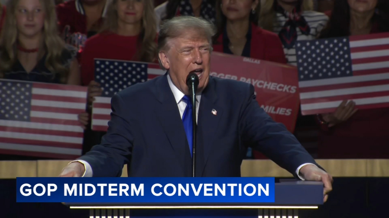 Source-feed image associated with Key takeaways from Trump's GOP midterm convention speech