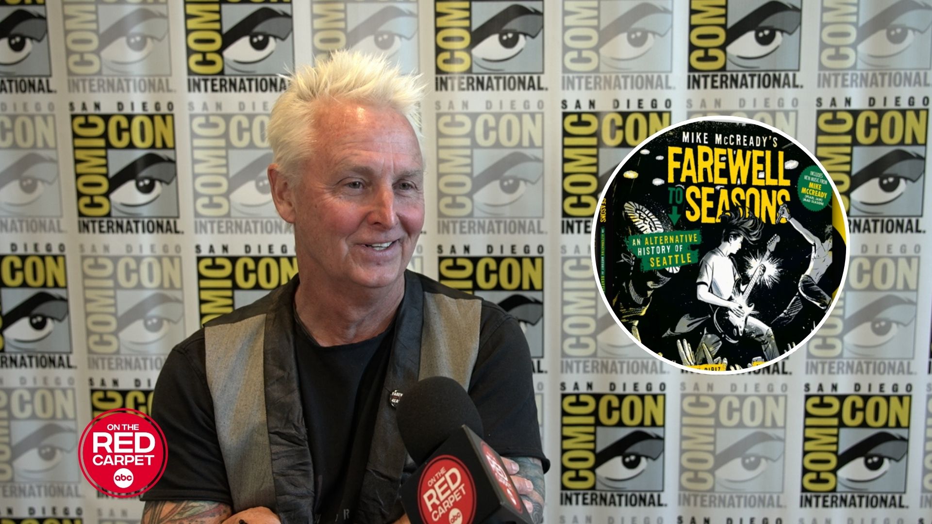 Source-feed image associated with Pearl Jam guitarist Mike McCready unveils his debut graphic novel at San Diego Comic-Con