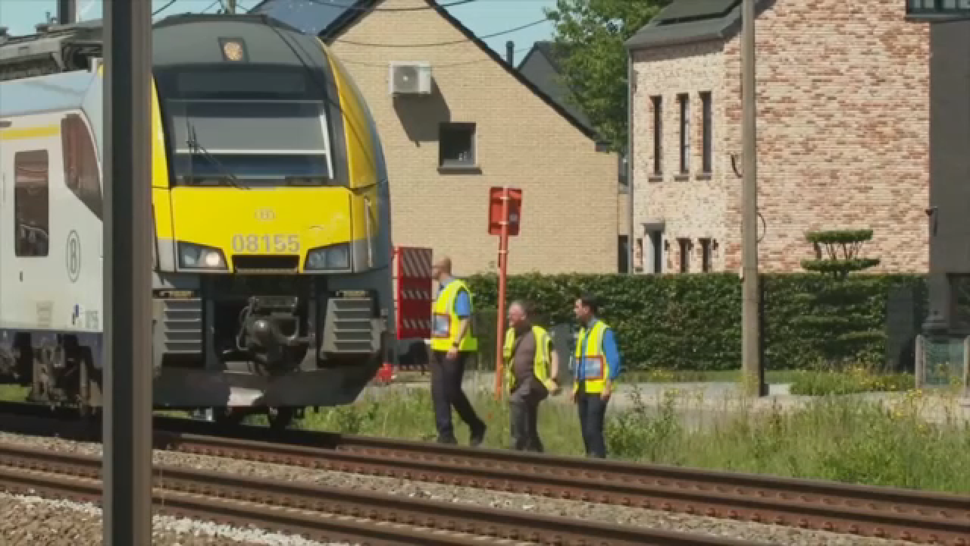 Source-feed image associated with 4 dead, 5 hurt in a crash between train and school bus in Belgium