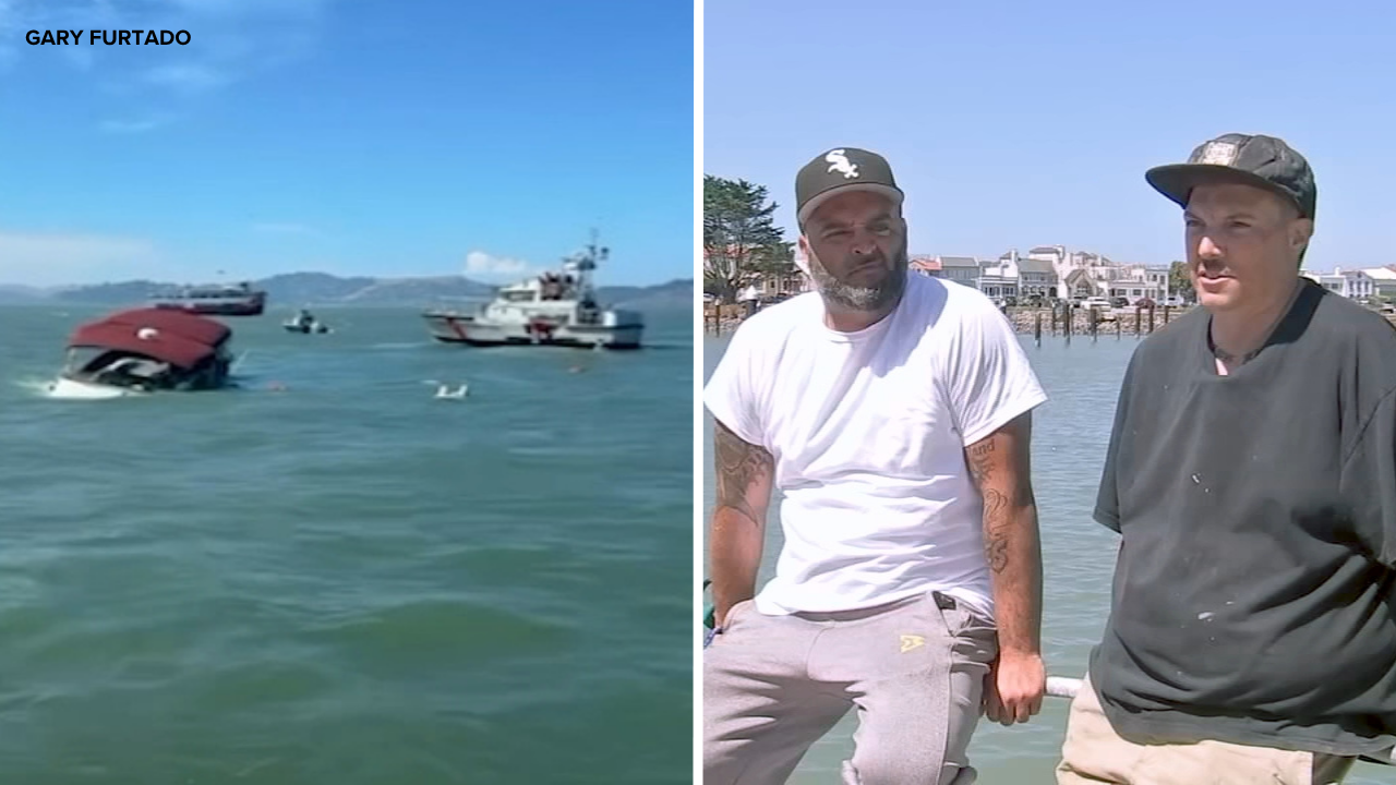 Source-feed image associated with 'It was a scene from the Titanic': Fishermen recall rescuing passengers from sinking boat in SF Bay