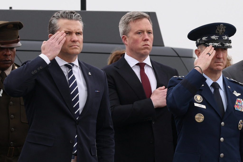 Source-feed image associated with Driscoll offers no reason for his exit as Army secretary but says Wednesday is his last full day
