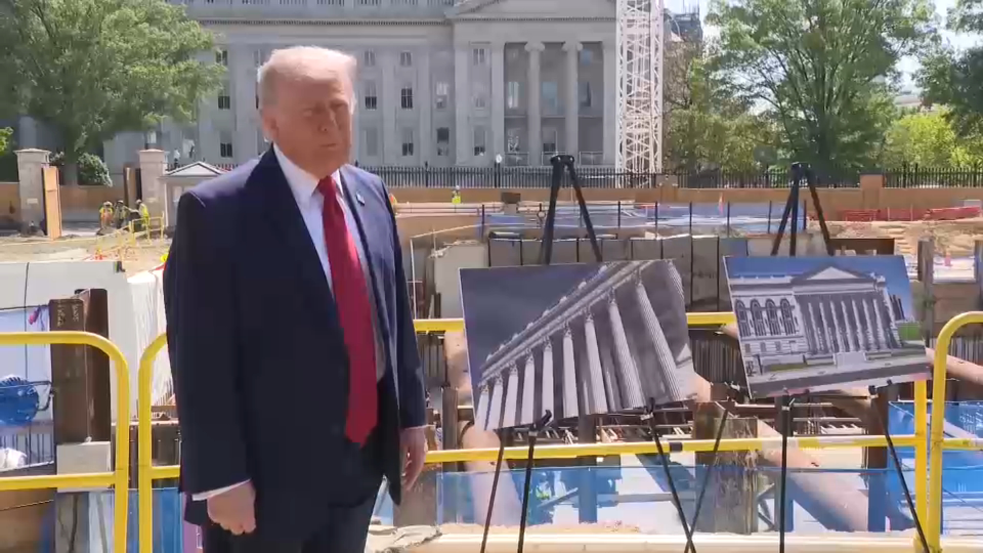 Source-feed image associated with Supreme Court lets White House continue construction on Trump’s $400 million ballroom