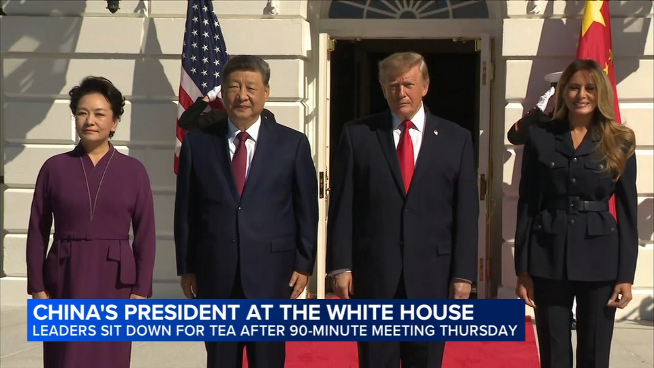 Image from linked report: Xi says he'll see Trump again soon as he wraps up US visit with a look at the Constitution