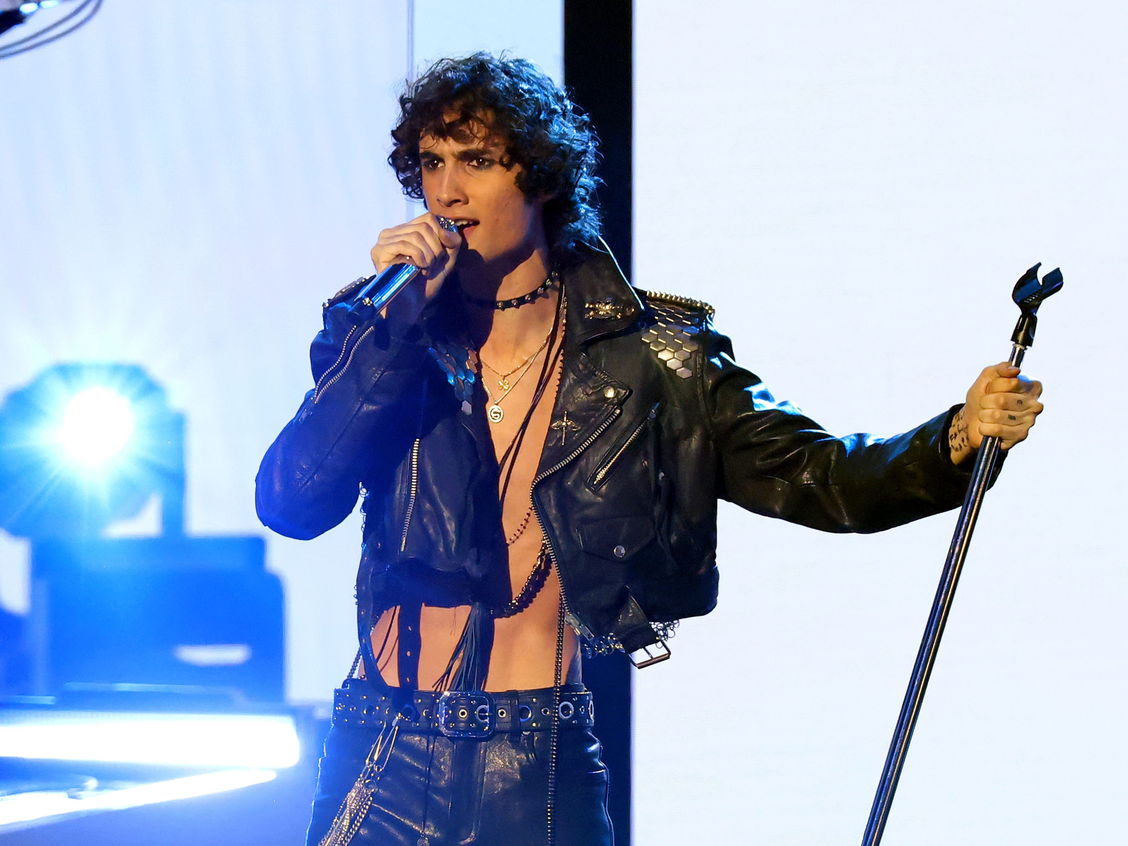 Image from linked report: Sombr Wore George Michael’s Jacket During His 2026 MTV VMAs Tribute
