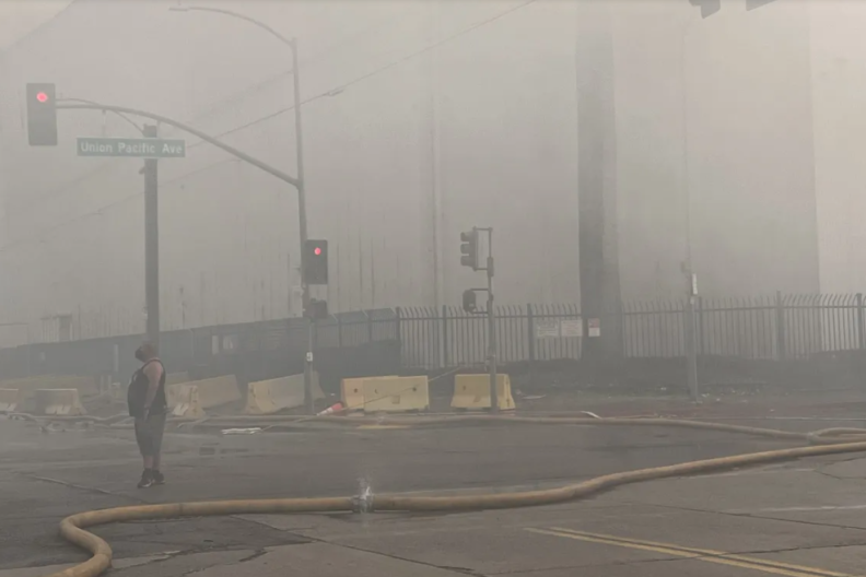 Source-feed image associated with Here’s what we do, and don’t, know about what’s in the smoke from the Boyle Heights fire