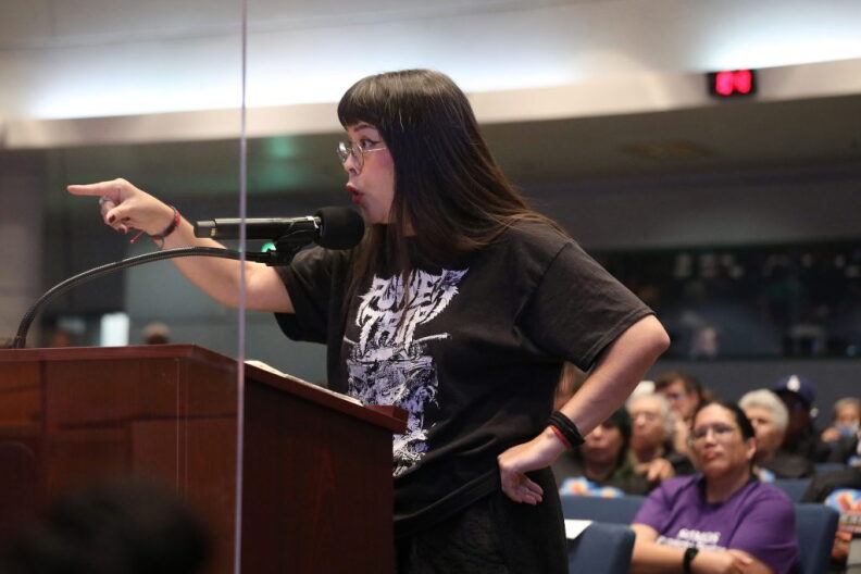 Source-feed image associated with 5 takeaways from LA residents on Day 1 of the Lineage fire hearing