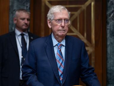 Source-feed image associated with McConnell speaks to GOP leaders as speculation swirls about health, hospitalization