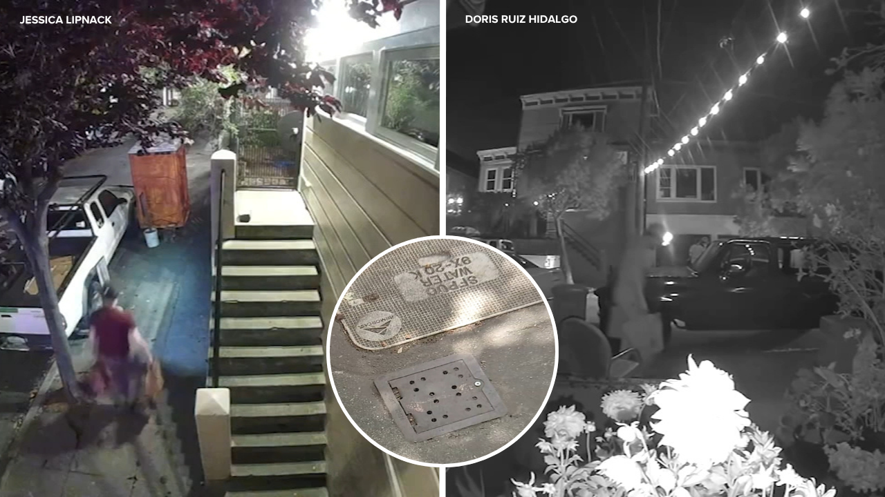 Source-feed image associated with 'Great Drain Robber': San Francisco neighborhood plagued by repeated sewer cover thefts at night