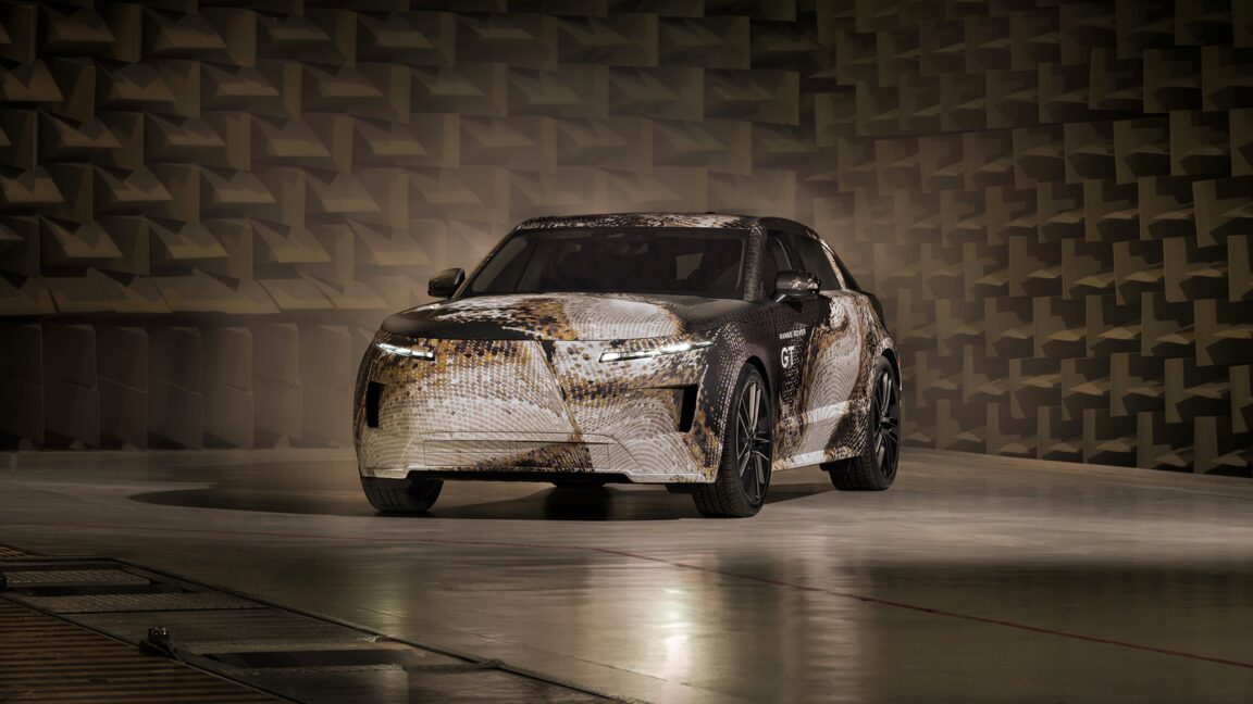 Source-feed image associated with Range Rover answers the question: "What if we built a not-SUV?"