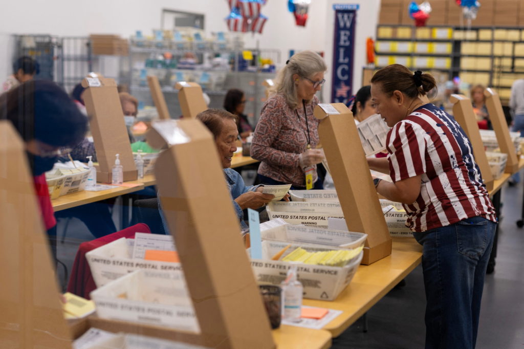 Source-feed image associated with Trump again appeals to Supreme Court on mail voting restrictions as midterms loom