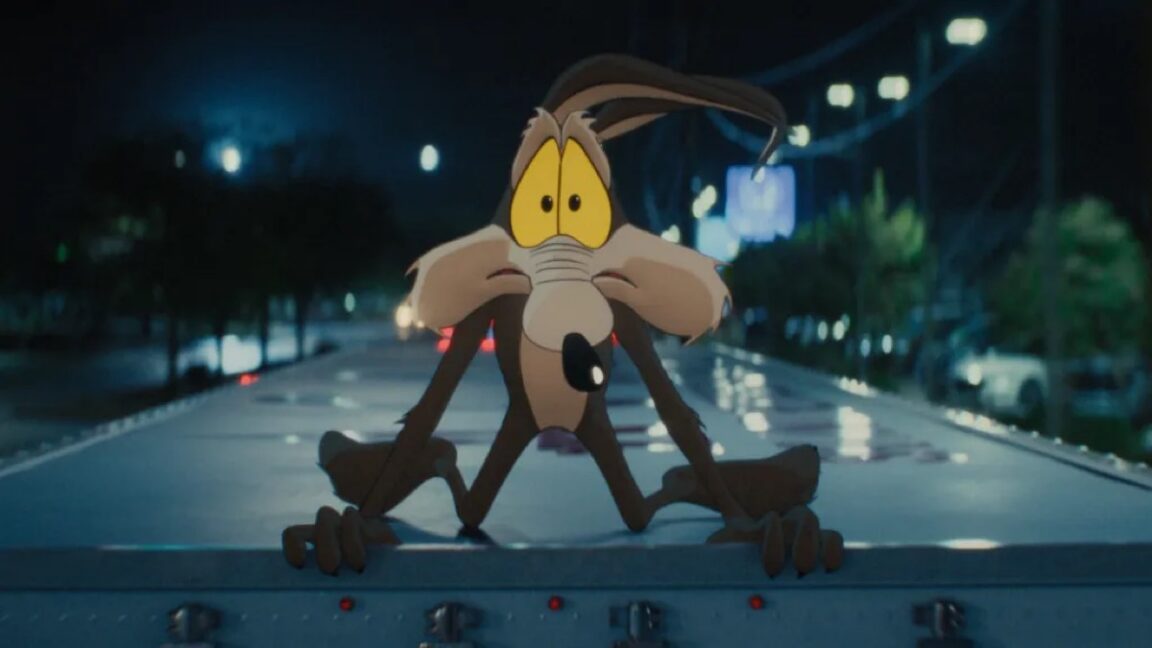 Source-feed image associated with Tweety gets the third degree in final Coyote vs. Acme trailer