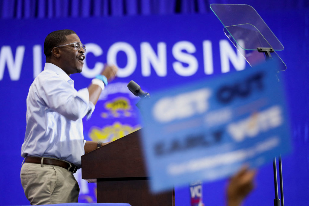 Source-feed image associated with After Michigan, Democrats' next battleground over the party's future shifts to Wisconsin