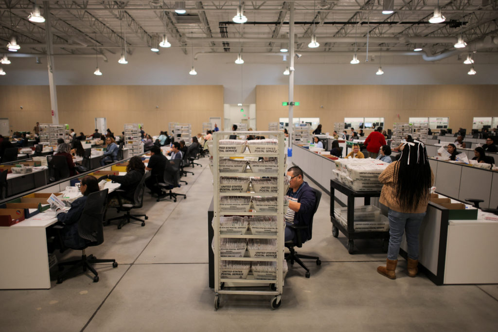 Source-feed image associated with California holds crowded primary with dozens of candidates to replace Newsom