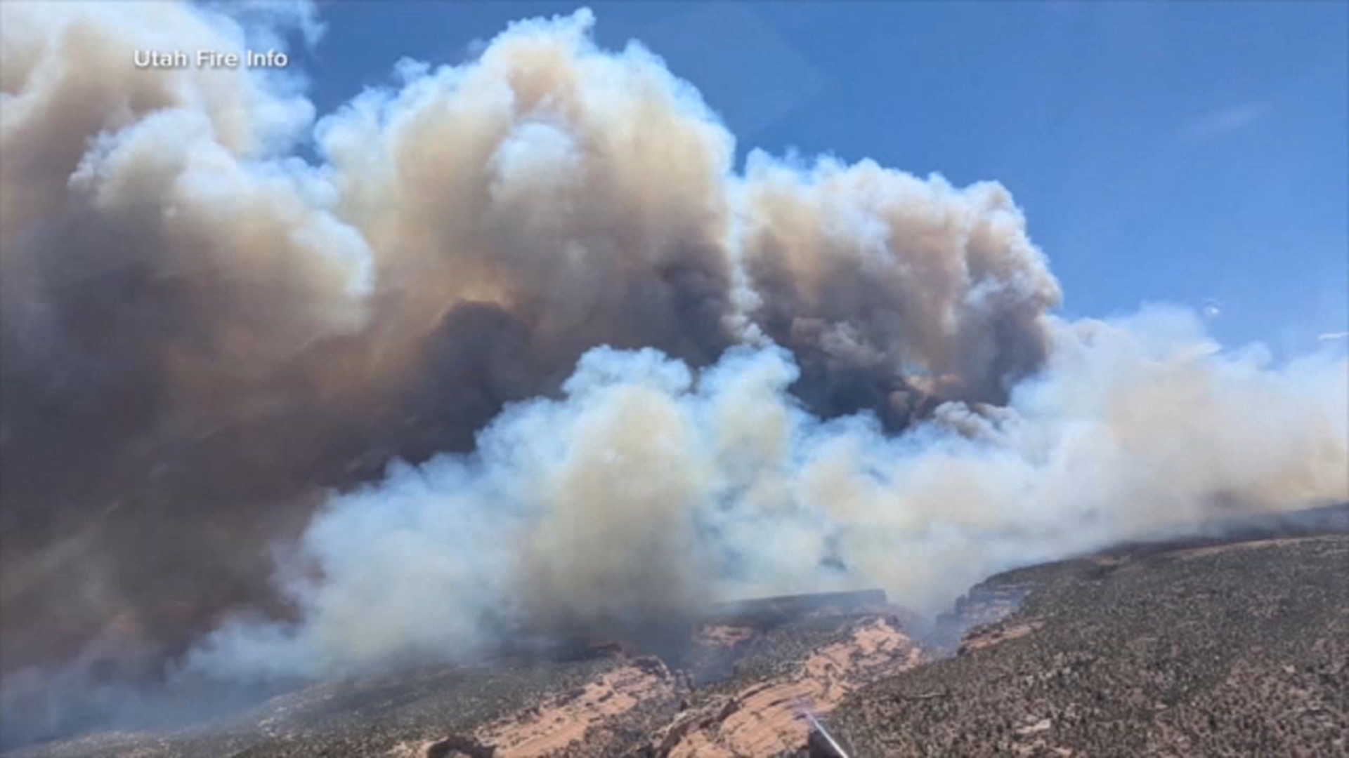 Source-feed image associated with 3 firefighters killed in fire on Colorado-Utah border trying to shield themselves from flames ID'd