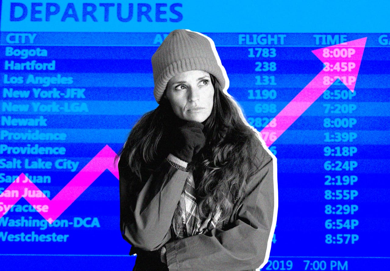 Image from linked report: Spending $800 to see my family this Thanksgiving is a financial burden. How can I push for a cheaper flight?