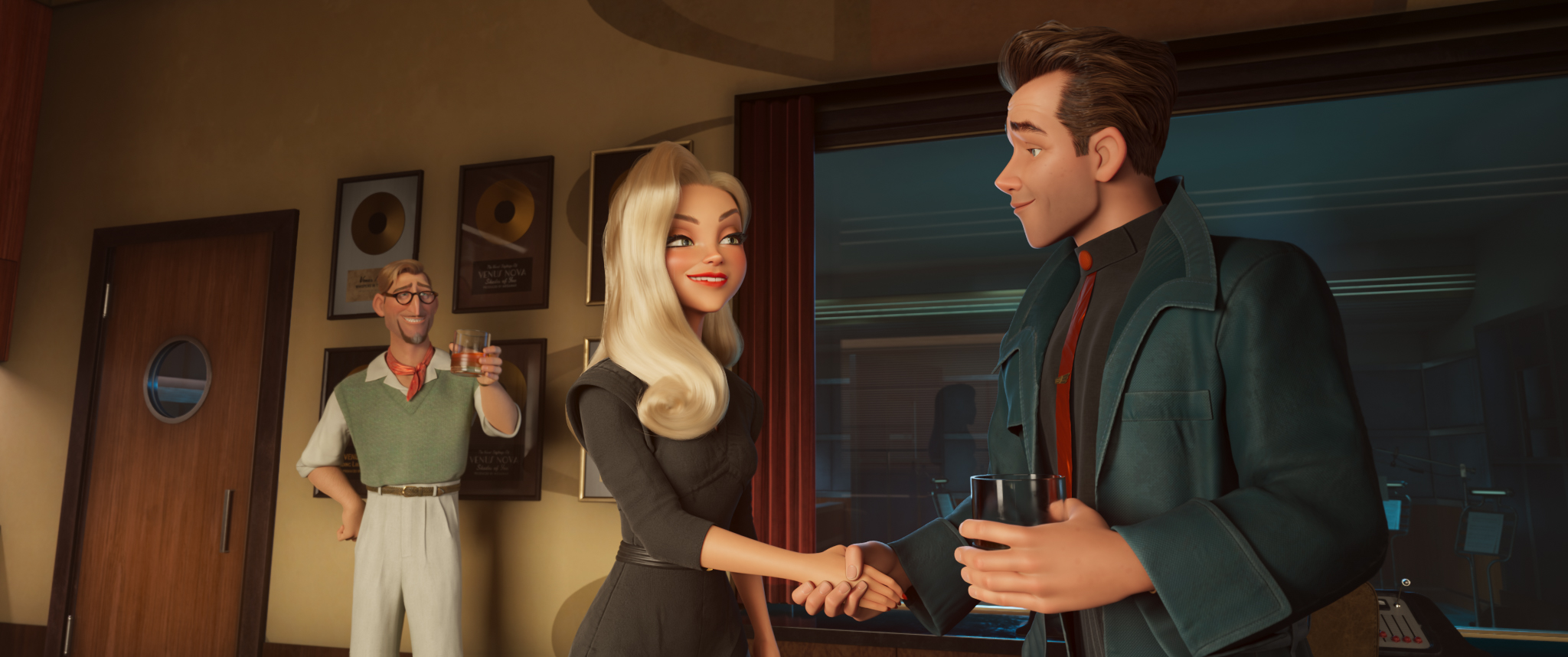 Image from linked report: ‘Ray Gunn’ Trailer: Sam Rockwell and Scarlett Johansson Star in Netflix’s Sci-Fi Murder Mystery From ‘Incredibles’ Director