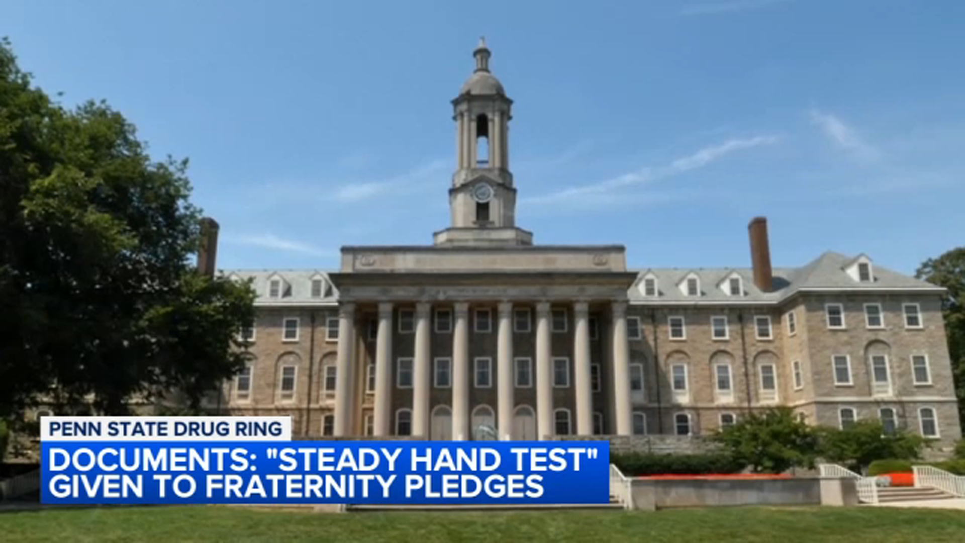 Image from linked report: Penn State drug ring: Frat pledges given 'steady hand test' before cutting cocaine, documents reveal