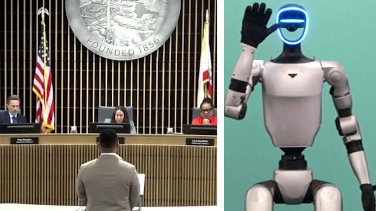 Source-feed image associated with San Mateo County one of 1st places in US to pass resolution to regulate humanoid robots