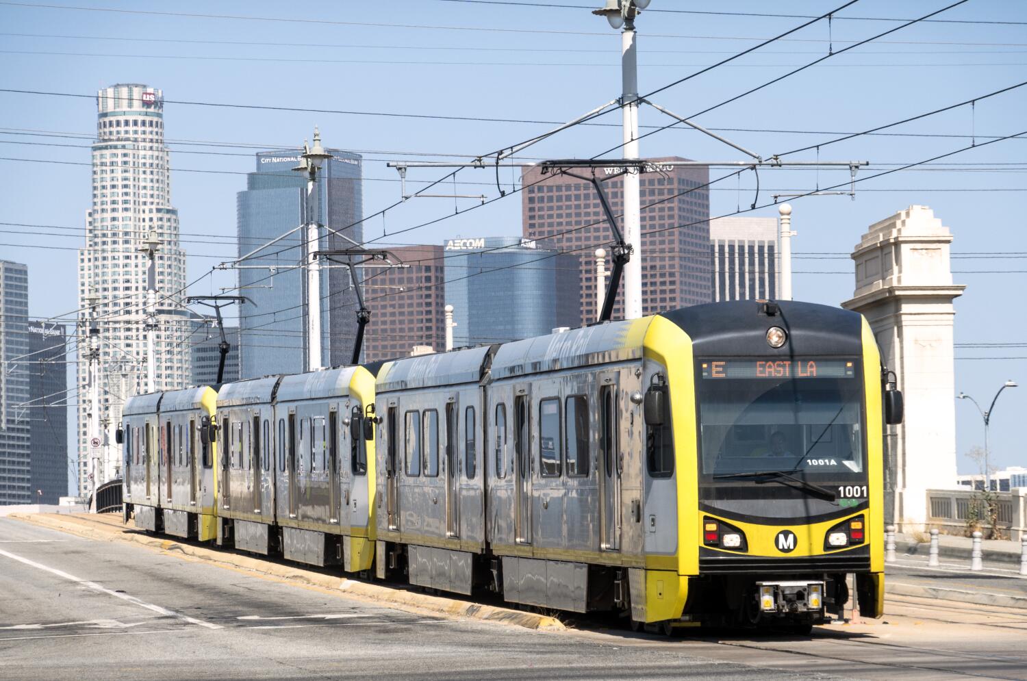 Source-feed image associated with Metro plans to extend Eastside light rail to Montebello. Residents express their views