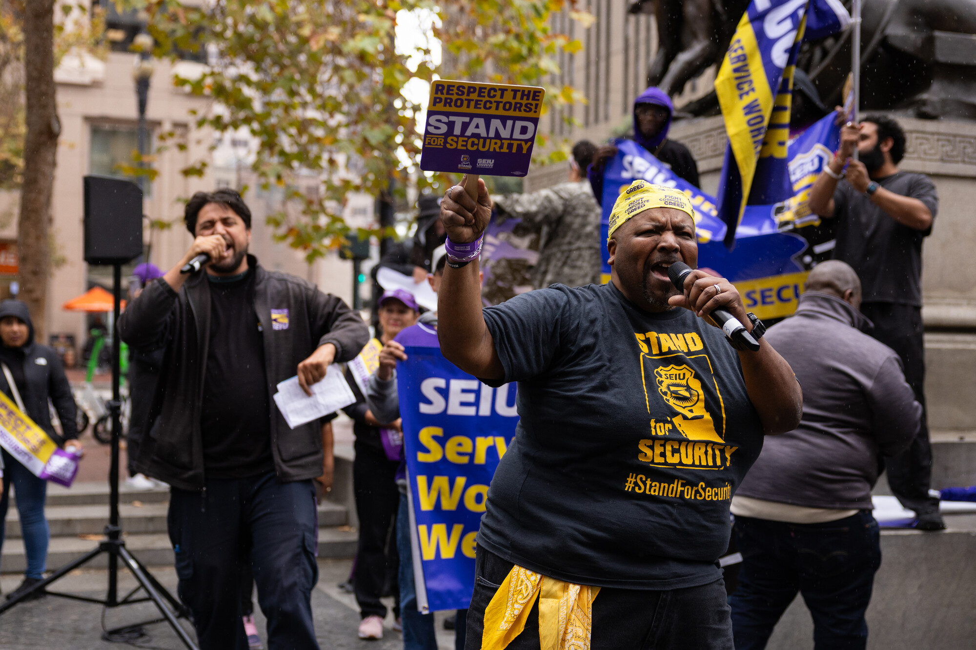 Source-feed image associated with 14,000 Security Guards for Major Tech Companies Plan to Strike