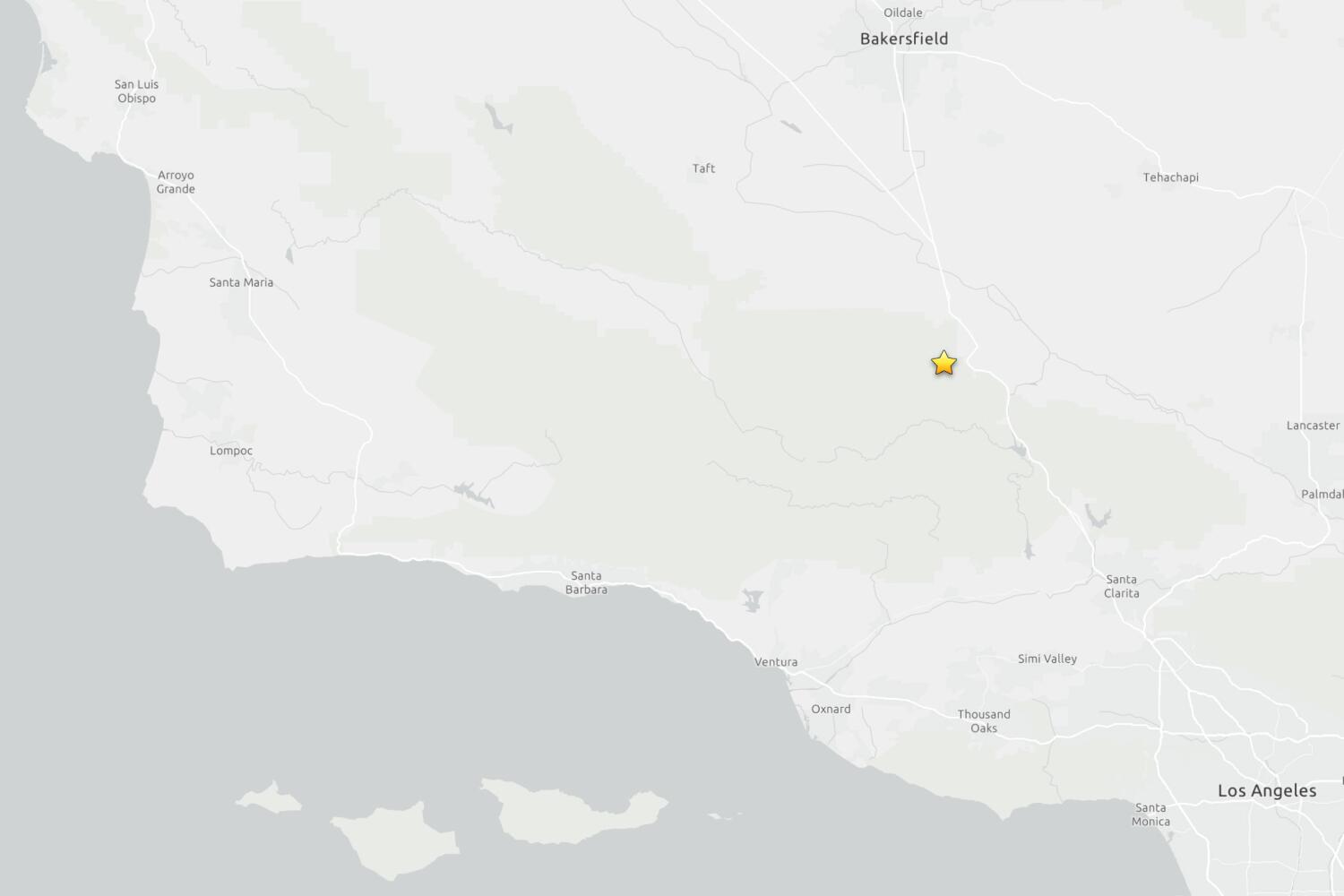 Source-feed image associated with Magnitude 3.2 earthquake reported near Arvin