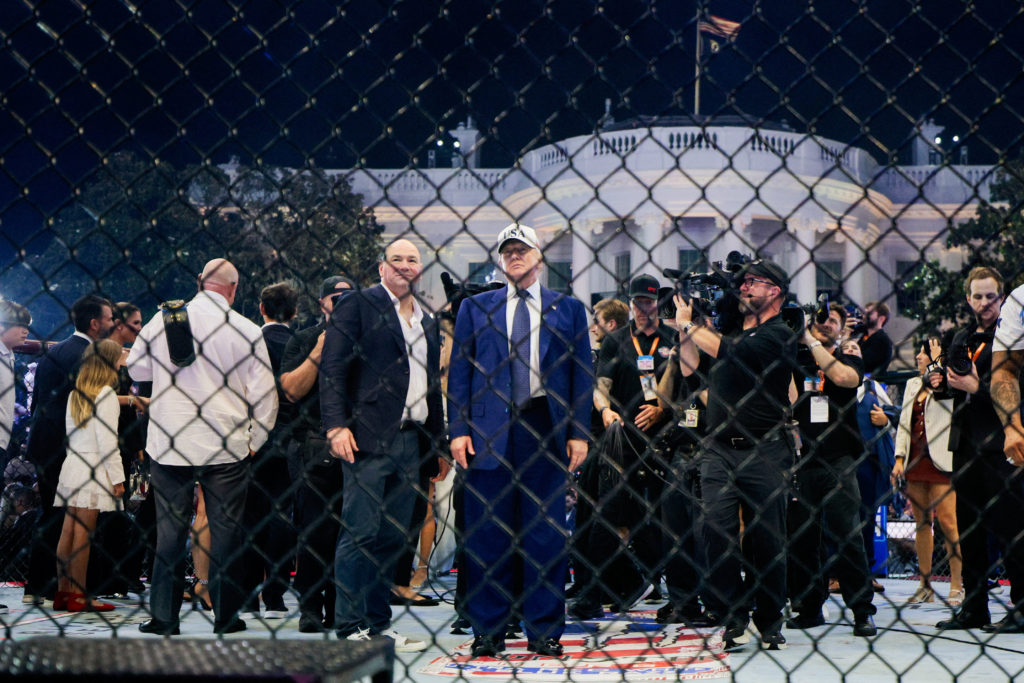 Source-feed image associated with FBI disrupts a planned attack on the White House UFC cage-fighting show, court papers say