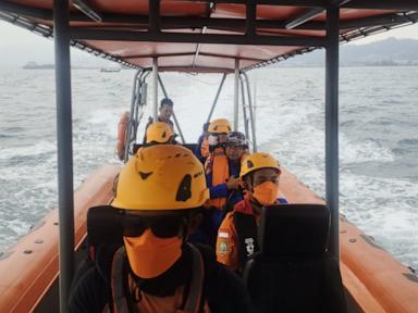 Source-feed image associated with Rescuers search for 5 Indonesian photojournalists missing near Anak Krakatau volcano