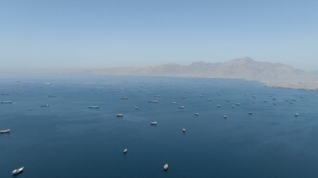 Source-feed image associated with U.S. says it carried out 'self-defense' strikes in Iran, including missile sites and boats placing mines