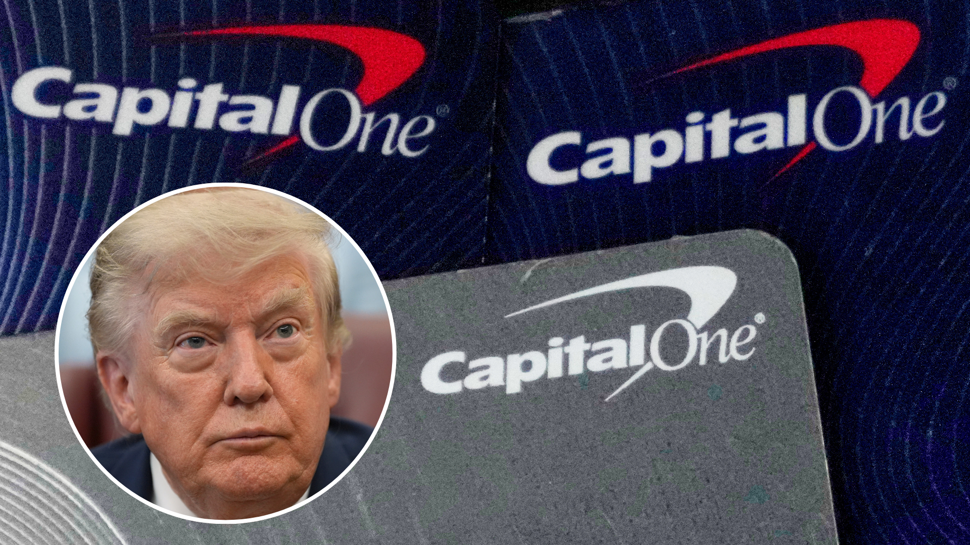 Source-feed image associated with Capital One says it closed hundreds of Trump's bank accounts in 2021 'for anti-money laundering reasons'