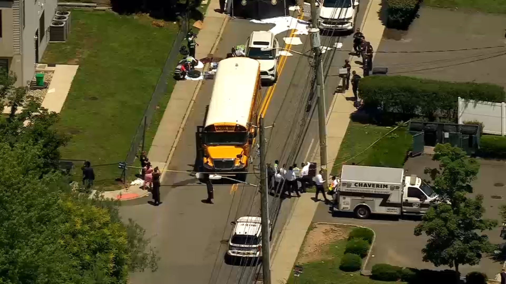 Source-feed image associated with New York crash: 7-year-old girl hit, killed by school bus in Monsey, Rockland County