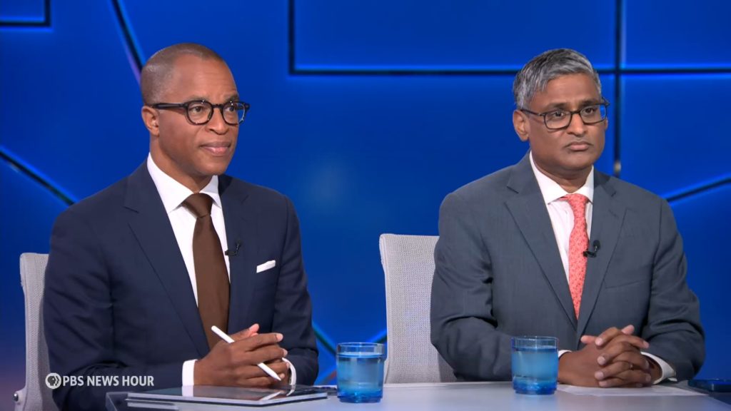 Source-feed image associated with Capehart and Ponnuru on Trump's attacks on press freedom