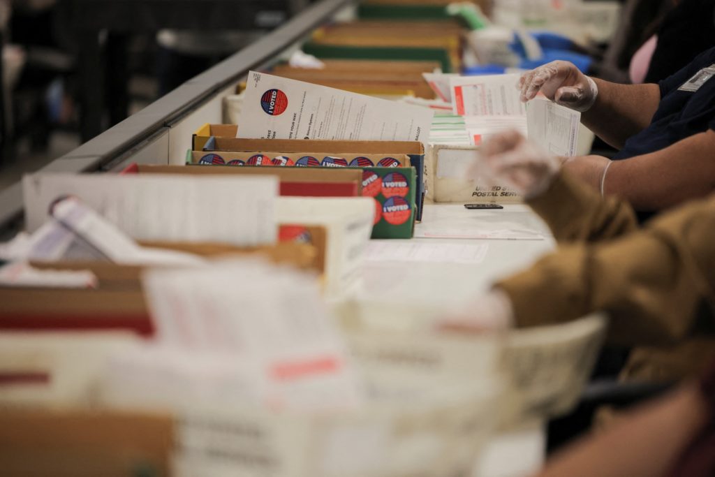 Source-feed image associated with Former election official fact-checks Trump's claims of election fraud in California