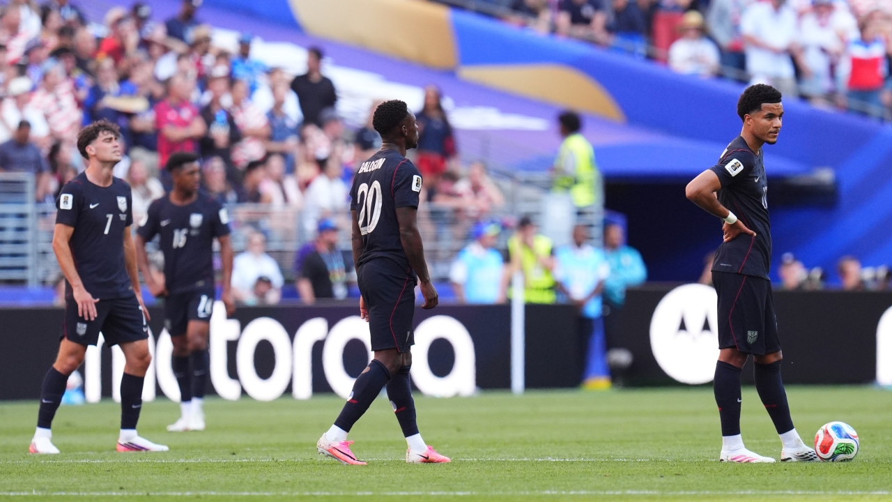 Source-feed image associated with US star Christian Pulisic fractured leg in World Cup loss to Belgium
