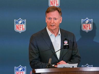 Source-feed image associated with NFL commissioner Roger Goodell won't testify before Congress about league's TV and streaming deals