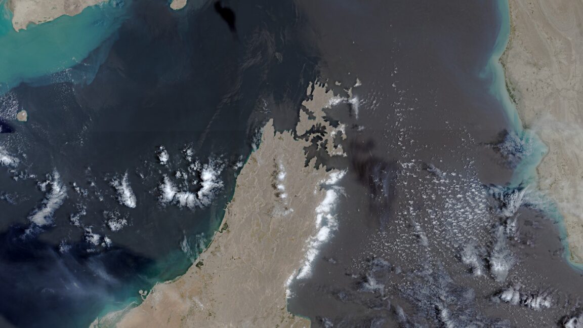 Source-feed image associated with European Union grants US request to restrict satellite images of Iran War region