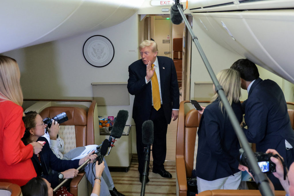 Source-feed image associated with New York Times reporters are subpoenaed after Air Force One stories, raising press freedom concerns