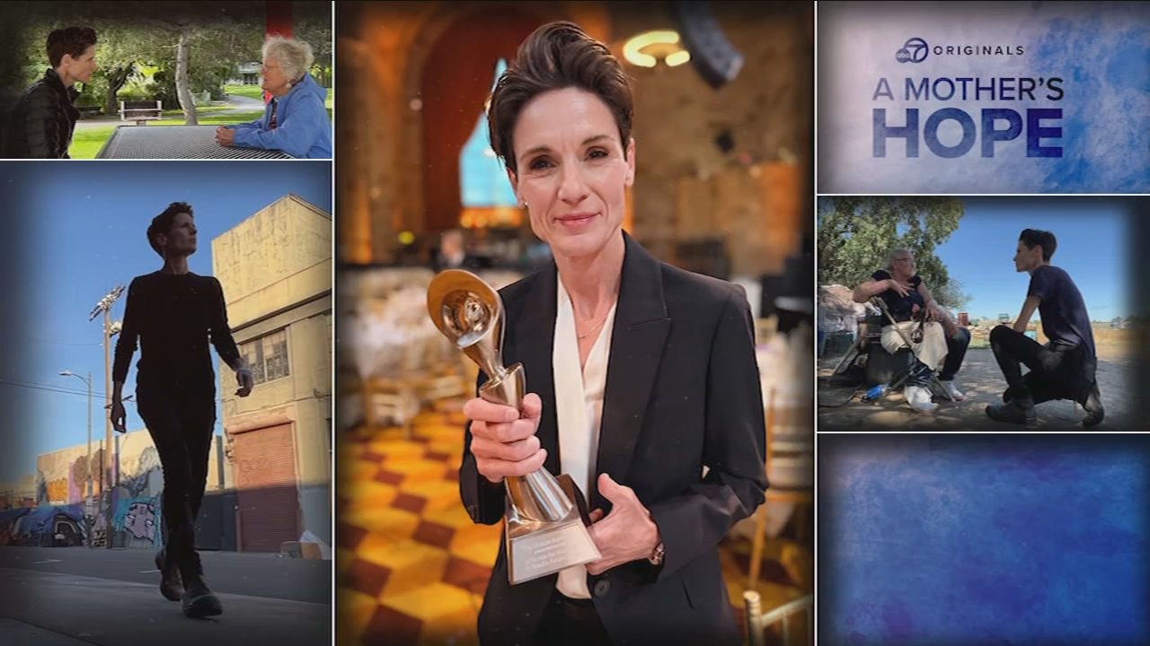 Source-feed image associated with ABC7's Tara Campbell receives Gracie Award in New York City for documentary