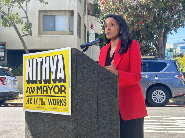 Source-feed image associated with Democratic socialists endorse Raman in LA mayoral contest