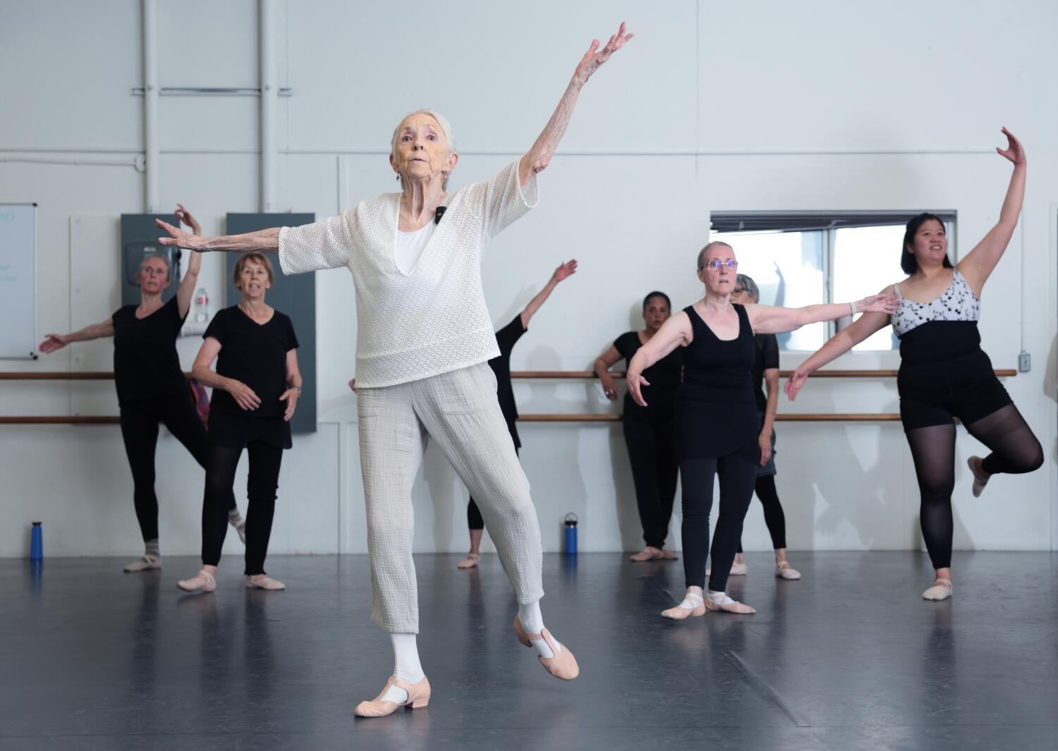 Source-feed image associated with This 99-year-old ballet teacher once taught Parisian royalty. Now she teaches in Pasadena