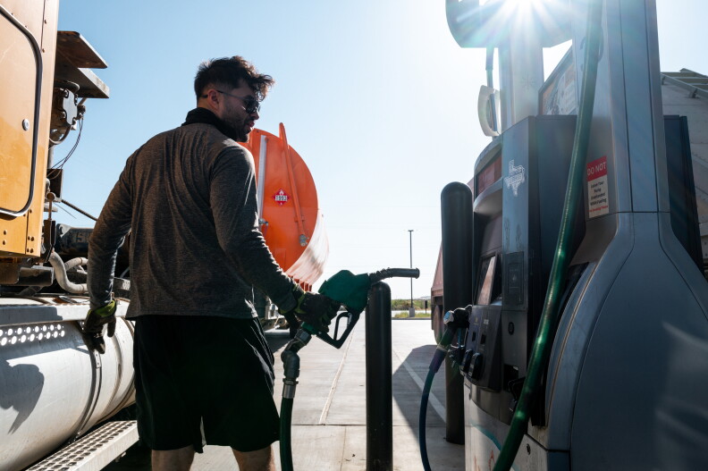 Source-feed image associated with The price of diesel hits a record high